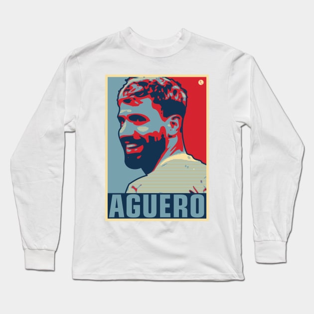 Aguero Long Sleeve T-Shirt by DAFTFISH